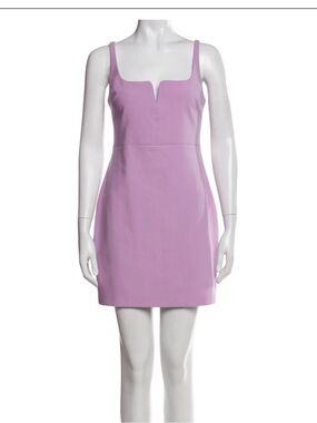 Likely Lavender Notch-Neck Mini Dress